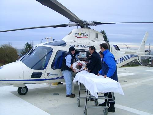 L'hélicoptère sanitaire du SAMU 89